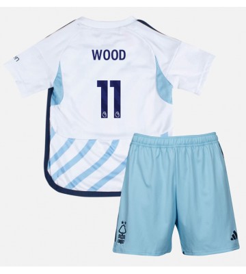 Nottingham Forest Chris Wood #11 Replika Babytøj Udebanesæt Børn 2023-24 Kortærmet (+ Korte bukser)